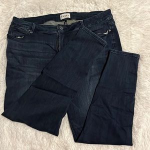 Skinny with button detail